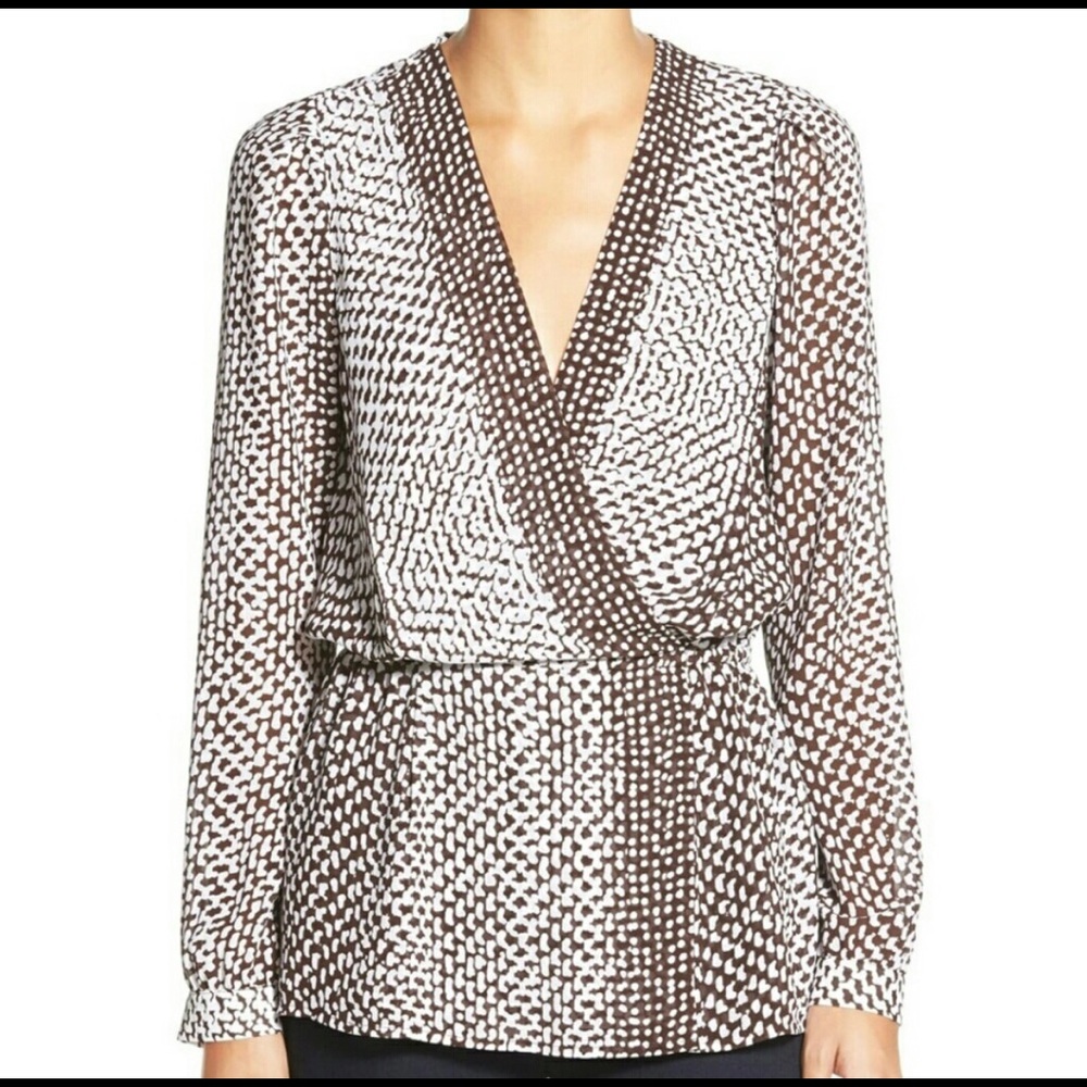 Michael Michael Kors Kobe Print Peplum Top